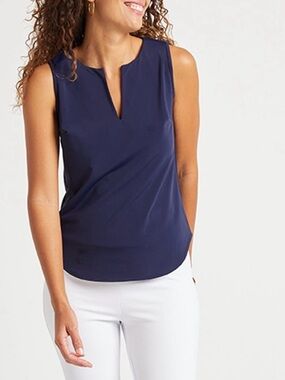 Jude Connally Ali Top Just Cloth Navy Size Medium